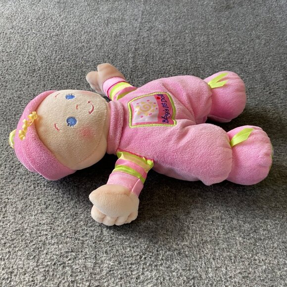 Fisher Price My First Doll Pink  Stuffed Plush Baby Rattle Security Lovey 2008 - Picture 6 of 10